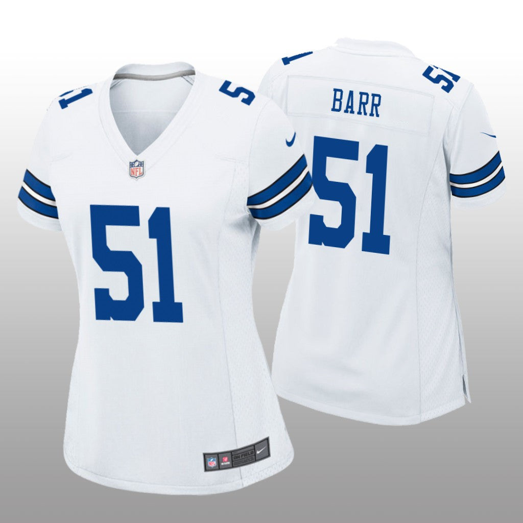 Dallas Cowboys Anthony Barr White Jersey Game Women's