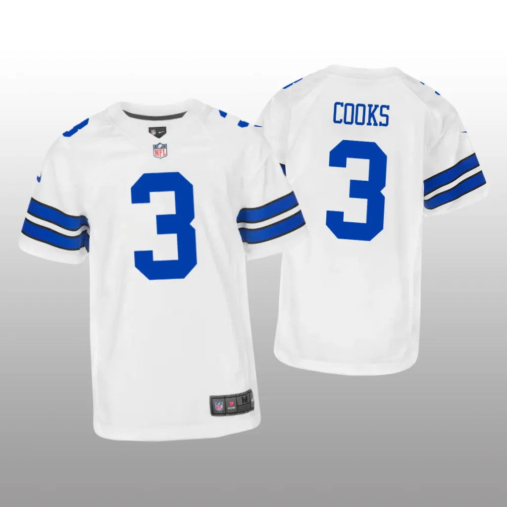 Dallas Cowboys Brandin Cooks White Jersey Game Youth