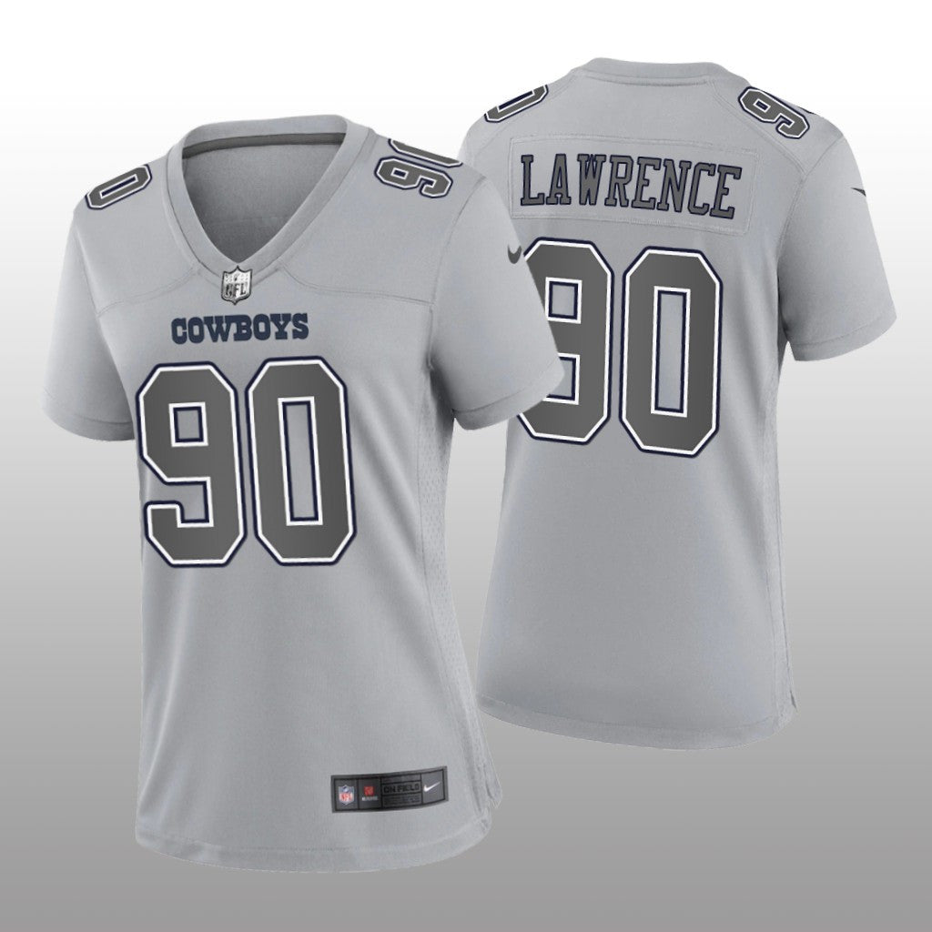 Dallas Cowboys Demarcus Lawrence Gray Jersey Atmosphere Fashion Game Women's