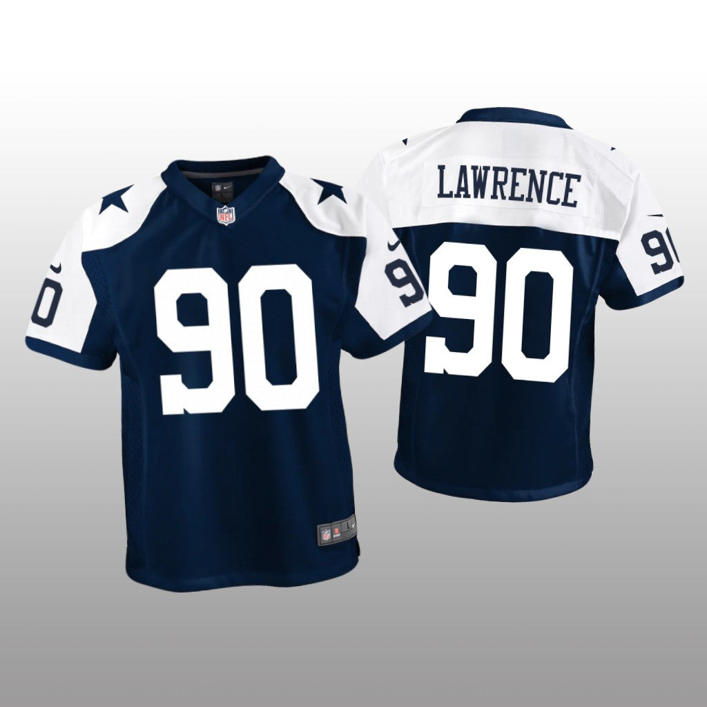Dallas Cowboys DeMarcus Lawrence Navy Jersey Alternate Game Youth
