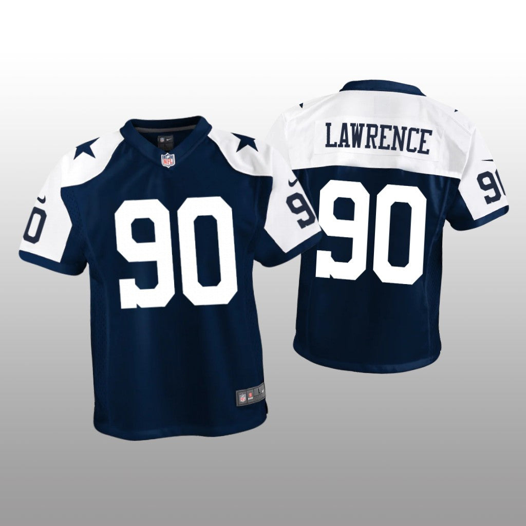 Dallas Cowboys Demarcus Lawrence Navy Jersey Game Youth