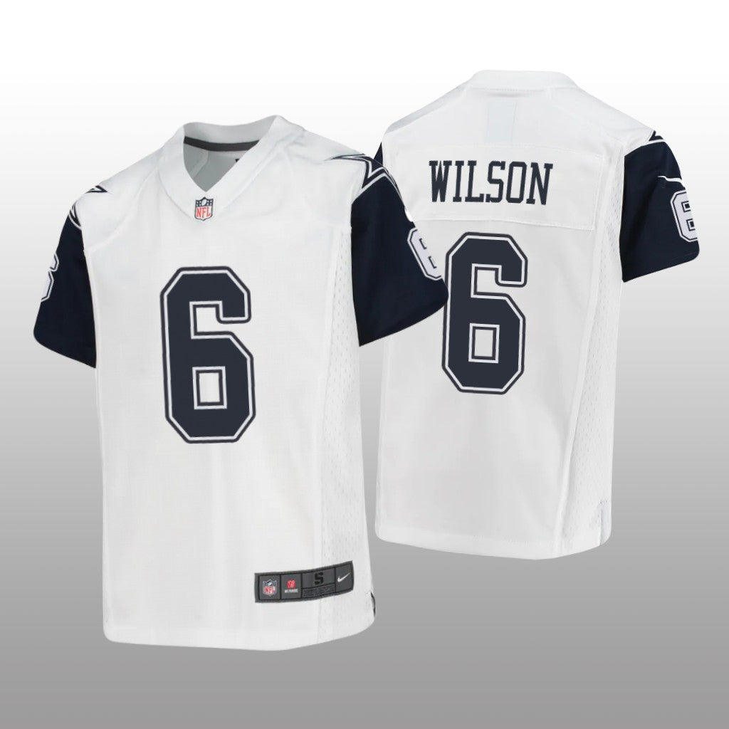 Dallas Cowboys Donovan Wilson White Jersey Alternate Game Youth