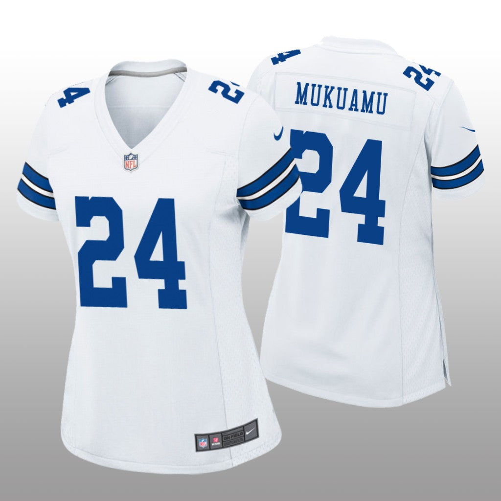 Dallas Cowboys Israel Mukuamu White Jersey Game Women's