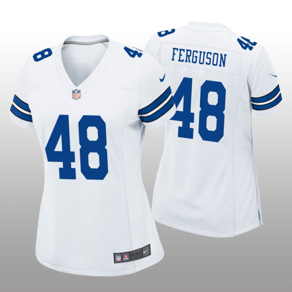 Dallas Cowboys Jake Ferguson White Jersey Game Women's