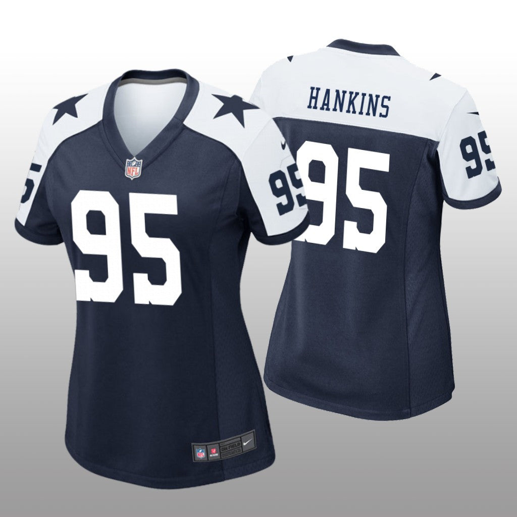 Dallas Cowboys Johnathan Hankins Navy Jersey Alternate Game Women's