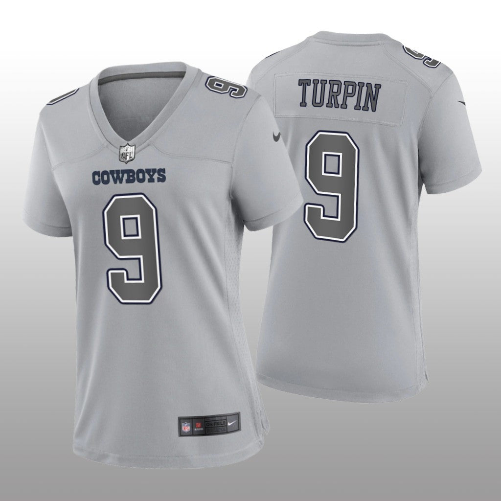 Dallas Cowboys KaVontae Turpin Gray Jersey Atmosphere Fashion Game Women's