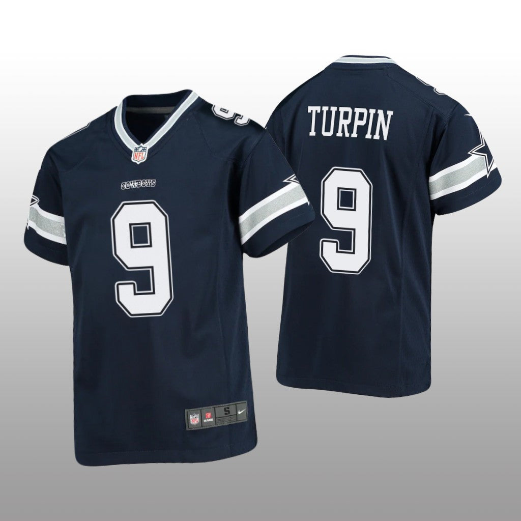 Dallas Cowboys KaVontae Turpin Navy Jersey Game Youth