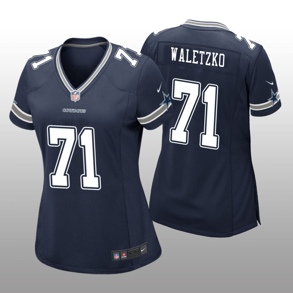 Dallas Cowboys Matt Waletzko Navy Jersey Game Women's