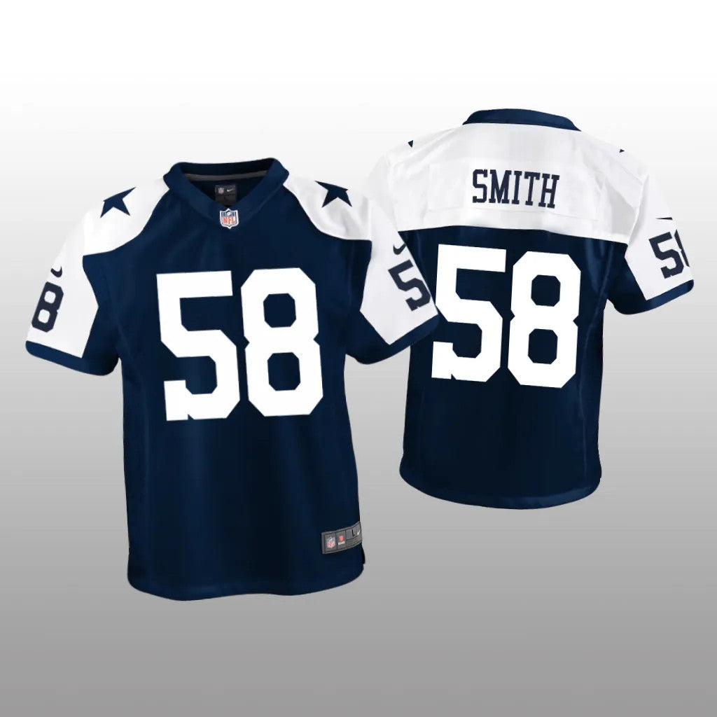 Dallas Cowboys Mazi Smith Navy Jersey Alternate Game Youth