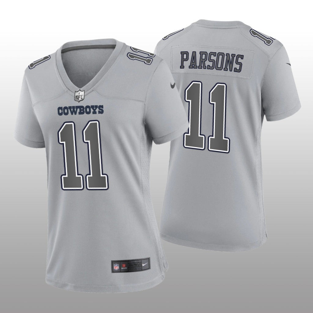Dallas Cowboys Micah Parsons Gray Jersey Atmosphere Fashion Game Women's