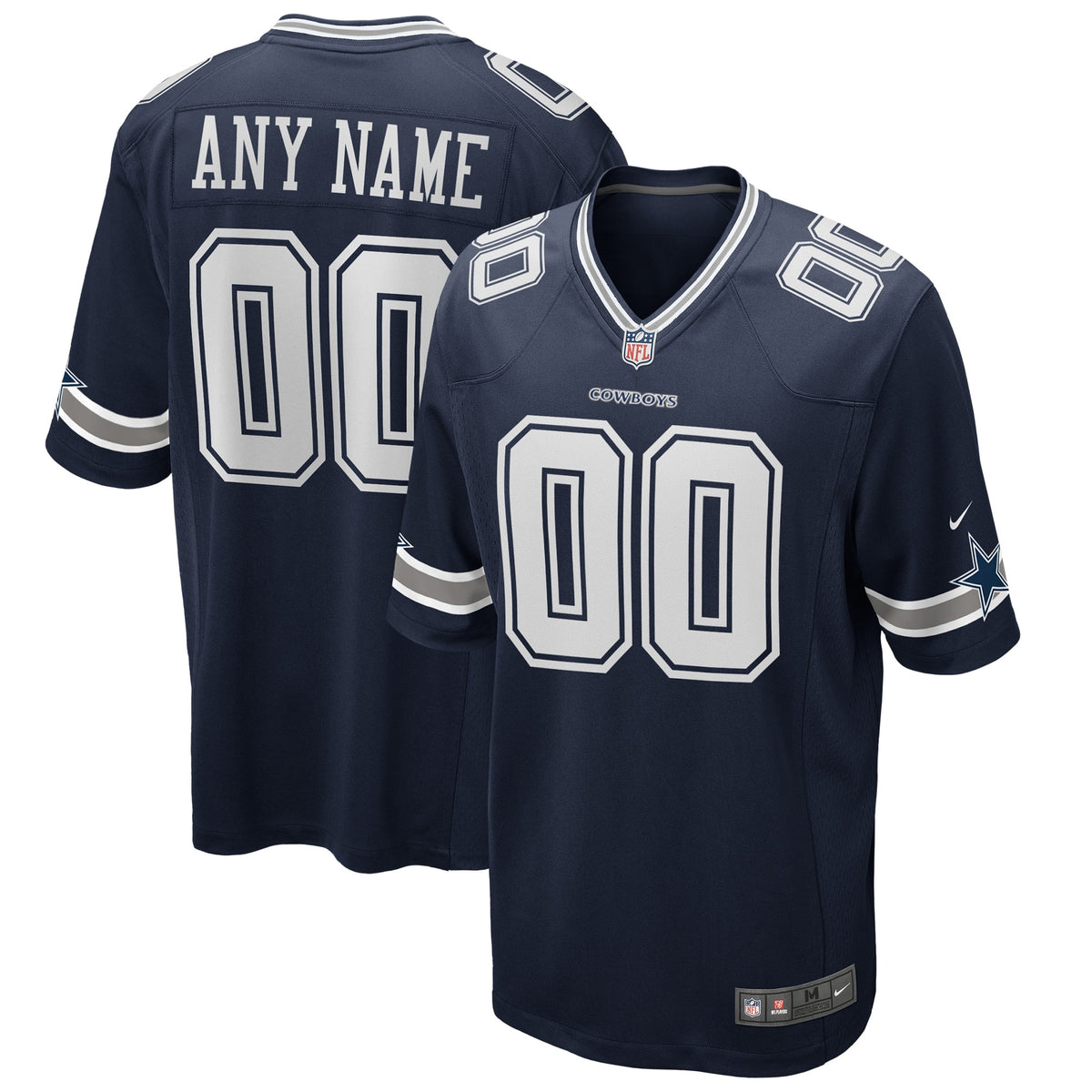 Dallas Cowboys Nike Custom Game Jersey Navy