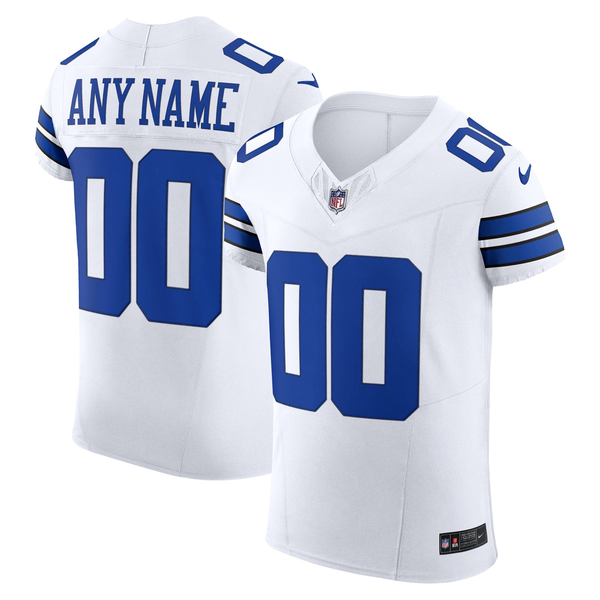 Dallas Cowboys Nike Vapor F.U.S.E. Elite Custom Jersey White