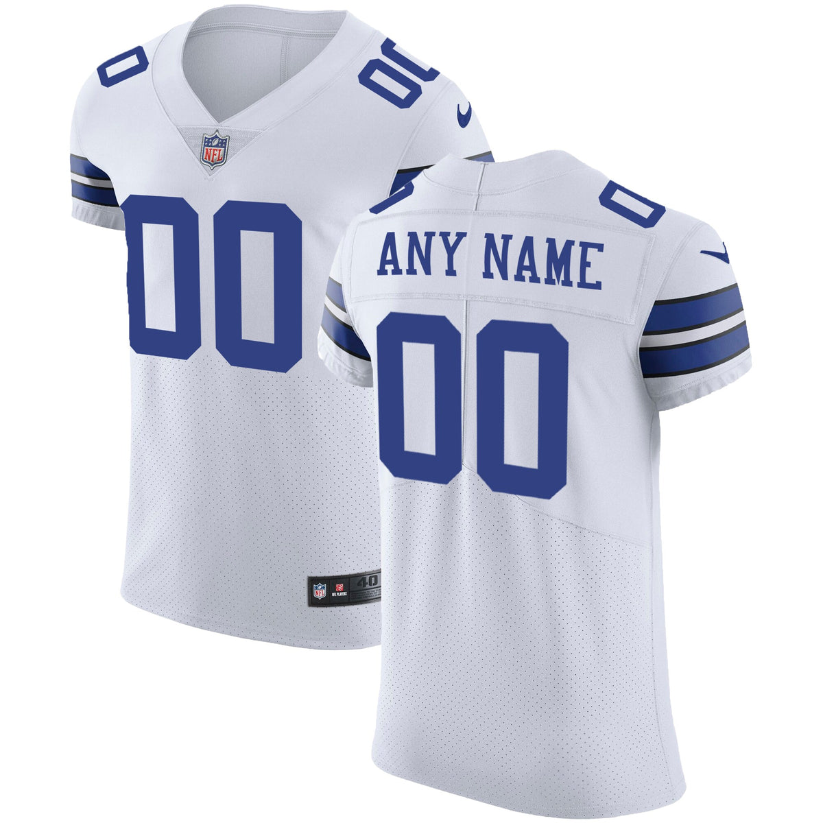 Dallas Cowboys Nike Vapor Untouchable Custom Elite Jersey White
