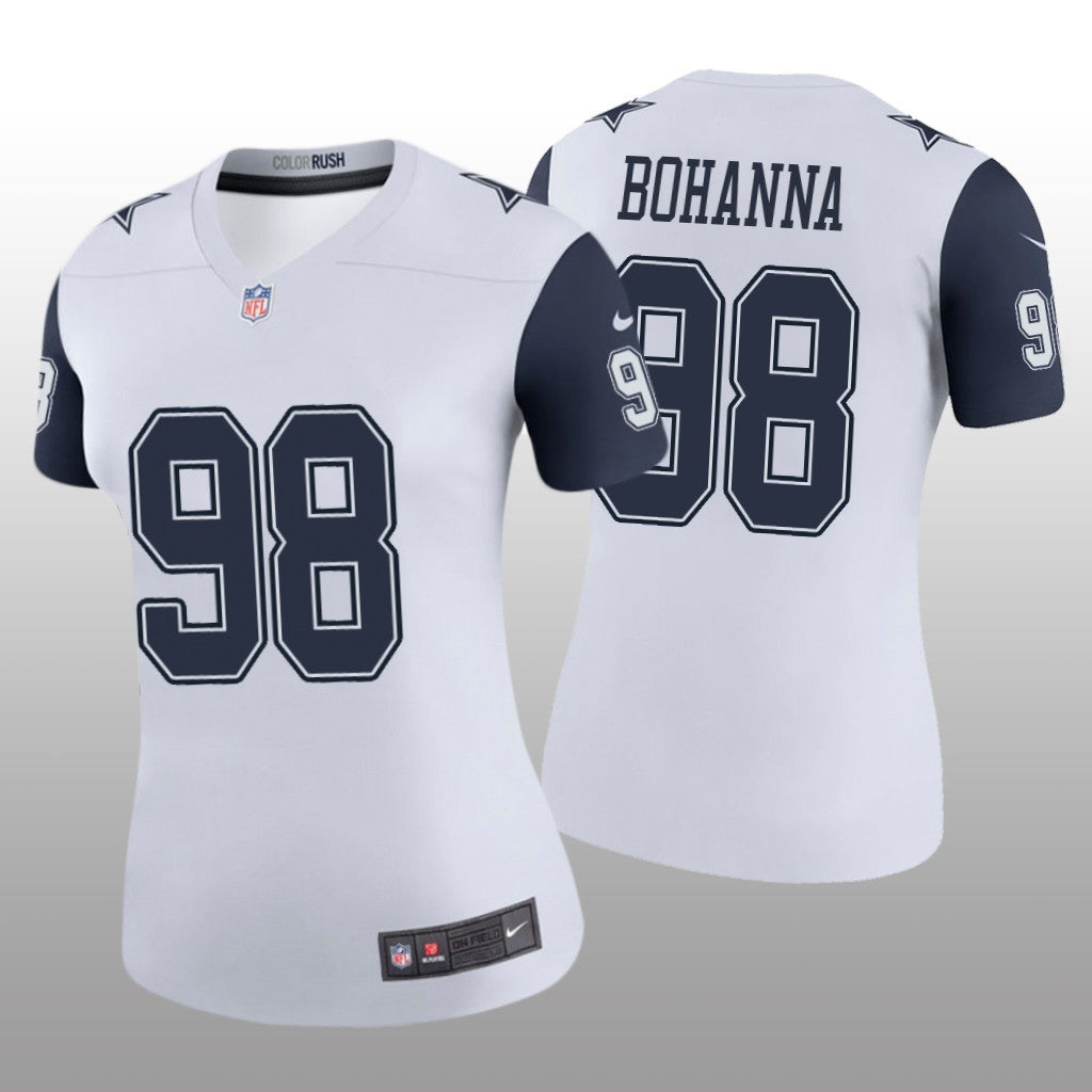 Dallas Cowboys Quinton Bohanna White Jersey Color Rush Legend Women's