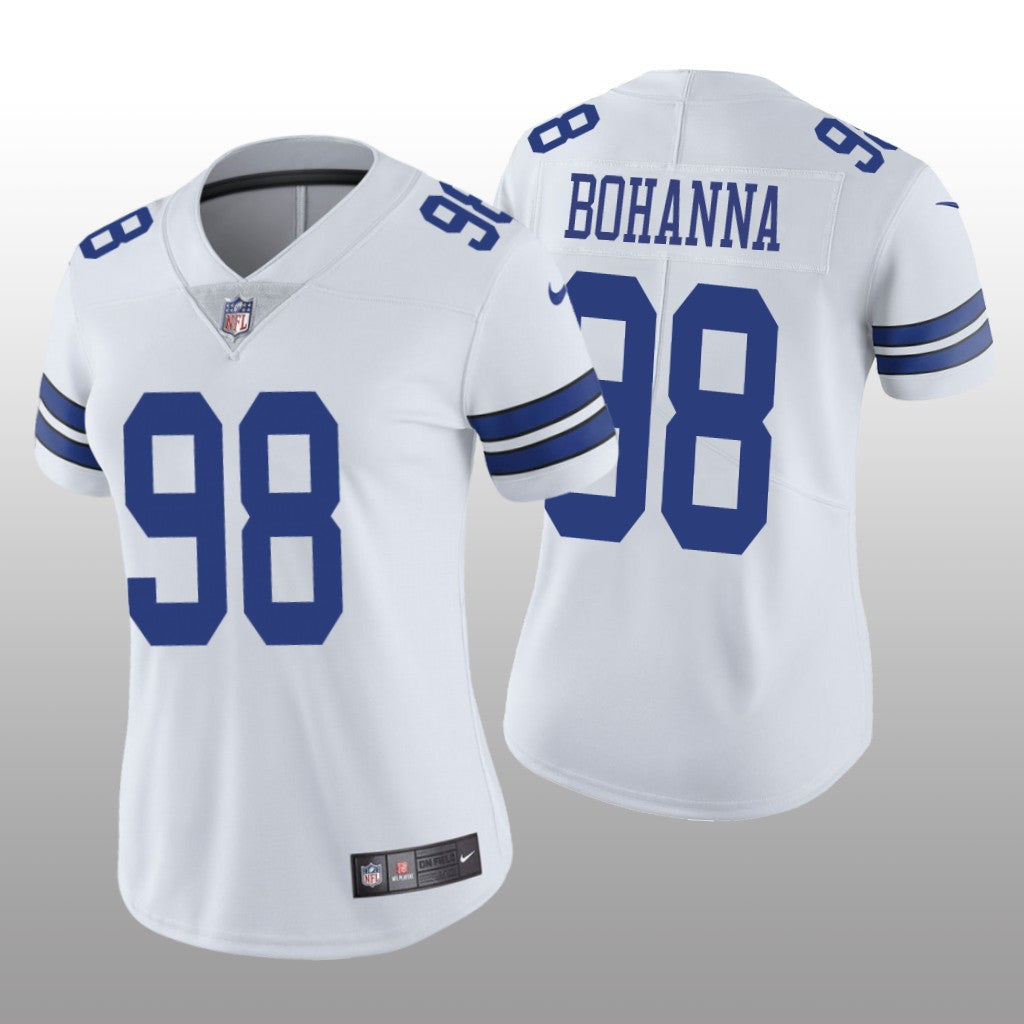 Dallas Cowboys Quinton Bohanna White Jersey Vapor Limited Women's