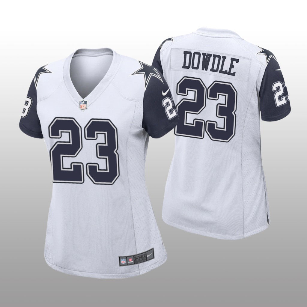 Dallas Cowboys Rico Dowdle White Jersey Alternate Game Women's