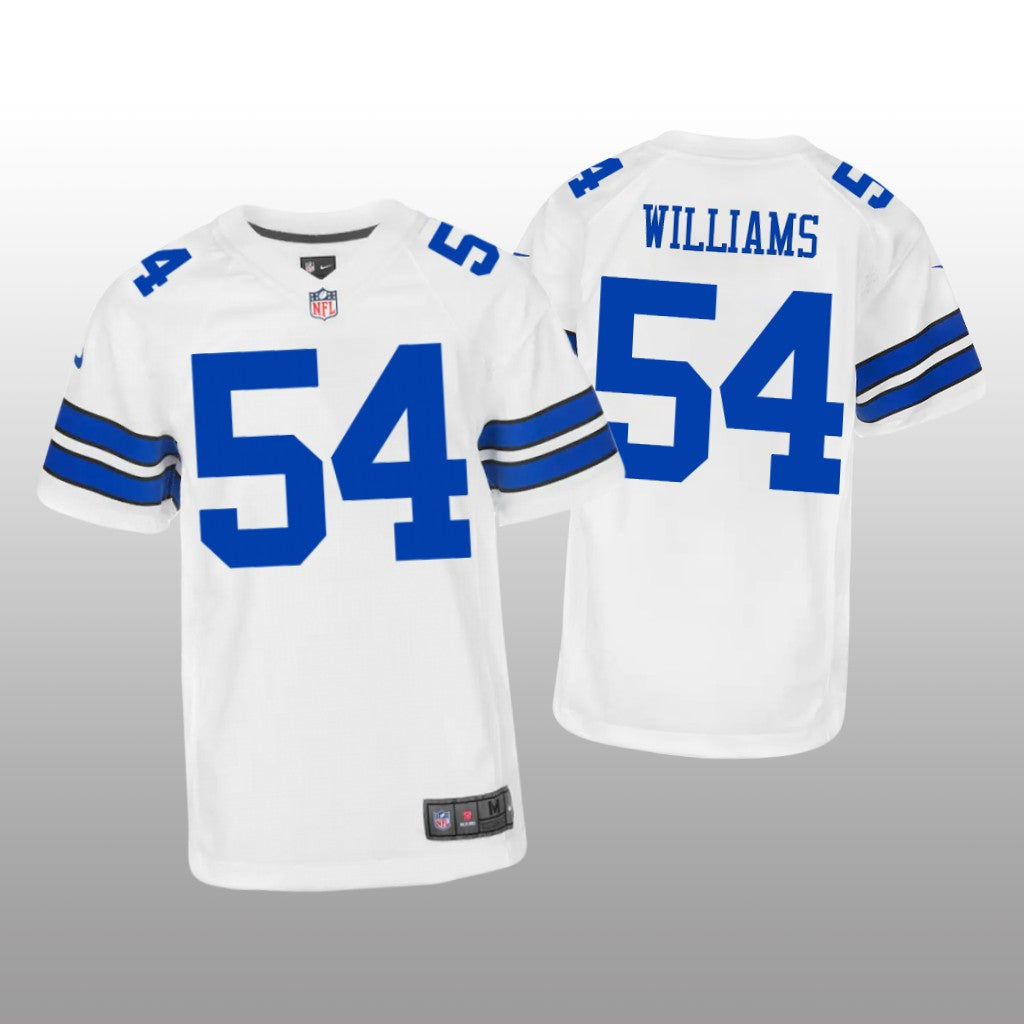 Dallas Cowboys Sam Williams White Jersey Game Youth