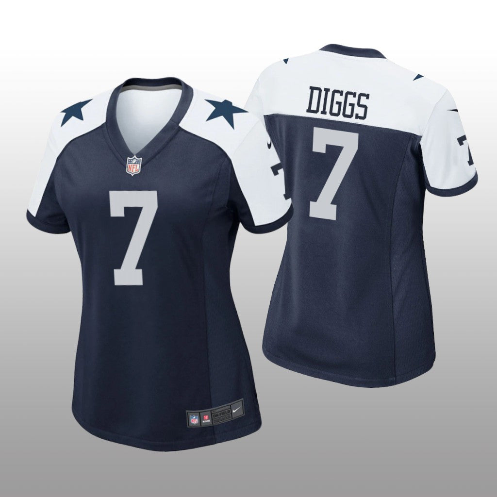 Dallas Cowboys Trevon Diggs Navy Jersey Alternate Game Women's