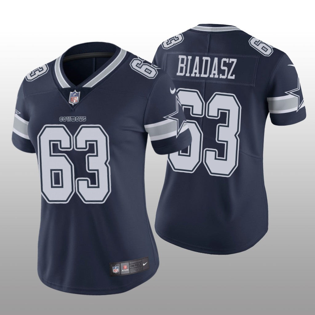 Dallas Cowboys Tyler Biadasz Navy Jersey Vapor Limited Women's