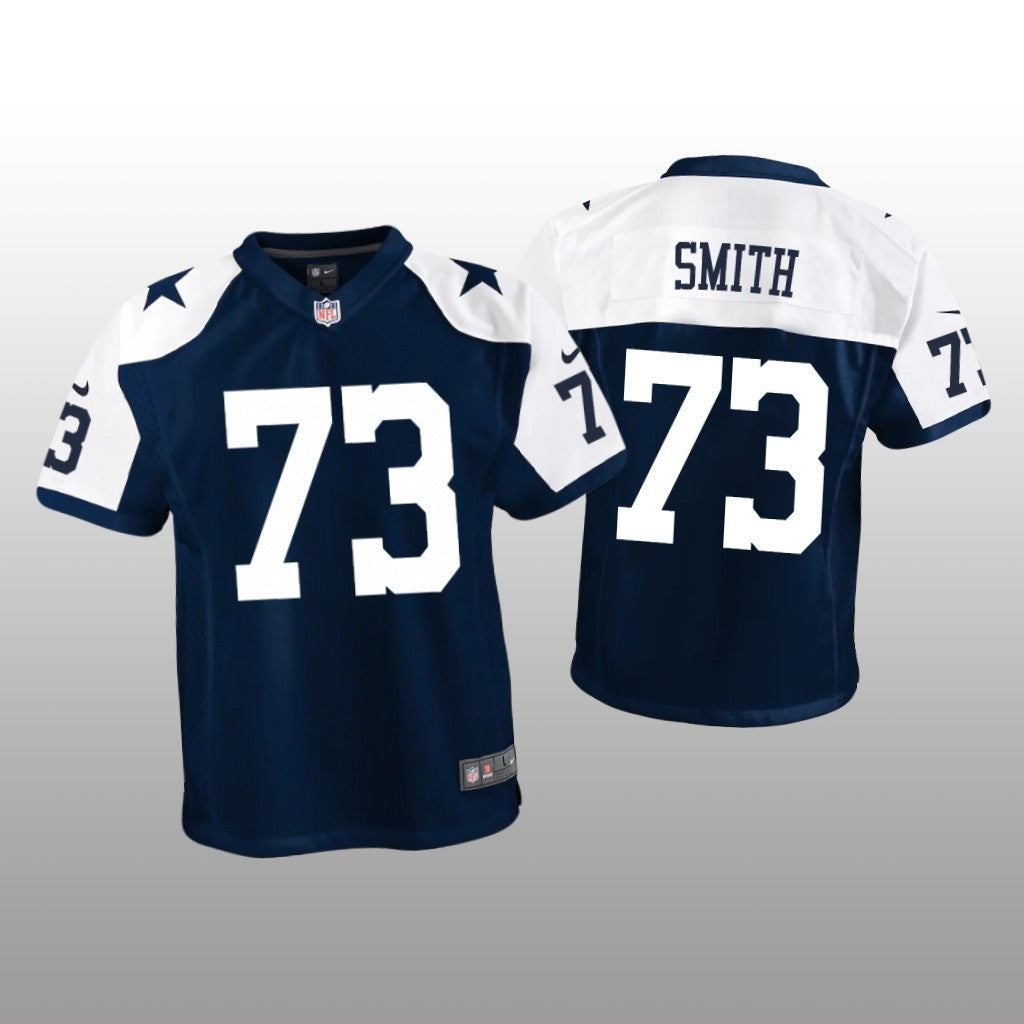 Dallas Cowboys Tyler Smith Navy Jersey Alternate Game Youth