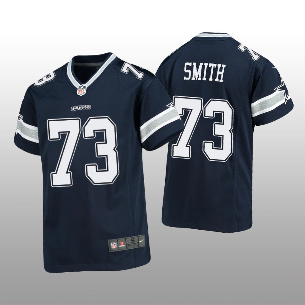 Dallas Cowboys Tyler Smith Navy Jersey Game Youth