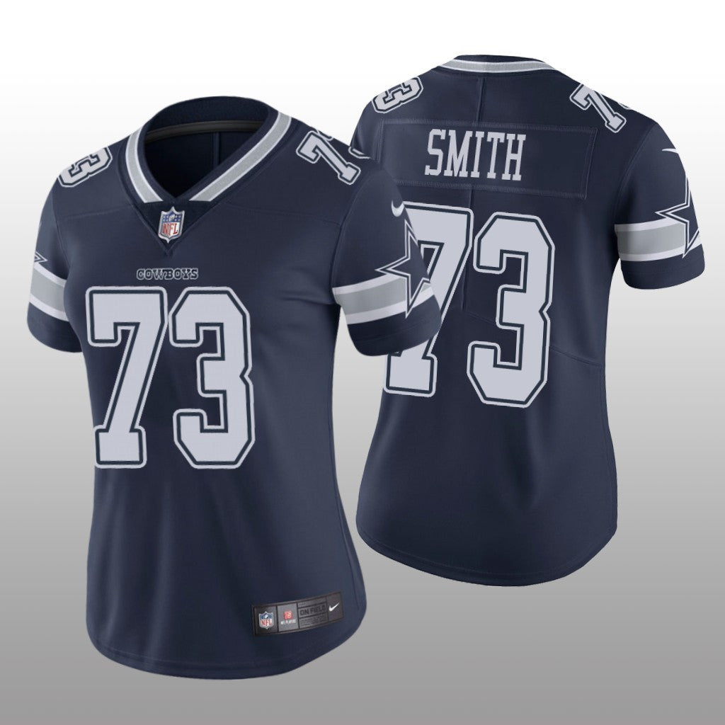 Dallas Cowboys Tyler Smith Navy Jersey Vapor Limited Women's