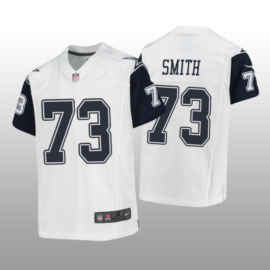 Dallas Cowboys Tyler Smith White Jersey Game Youth