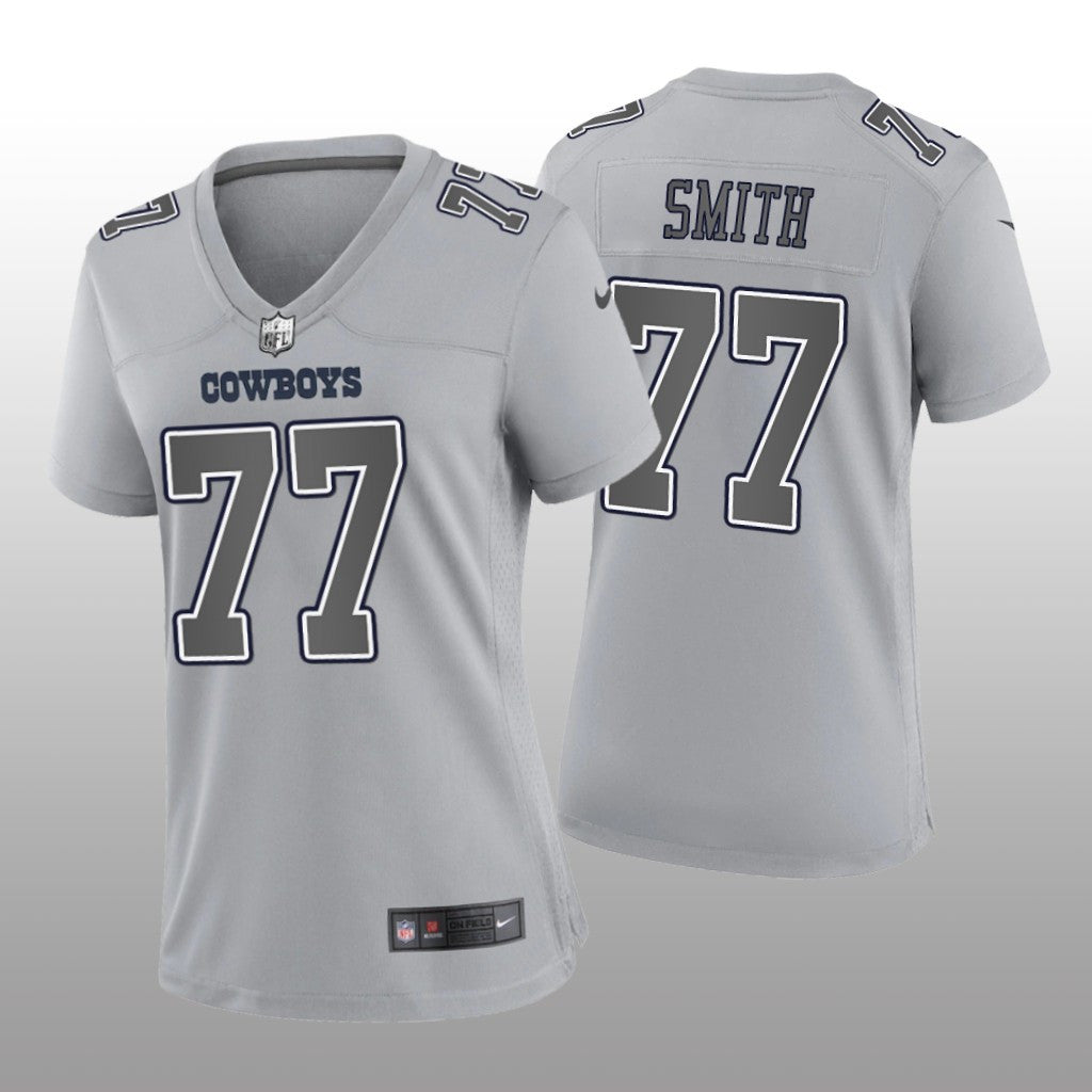Dallas Cowboys Tyron Smith Gray Jersey Atmosphere Fashion Game Women's