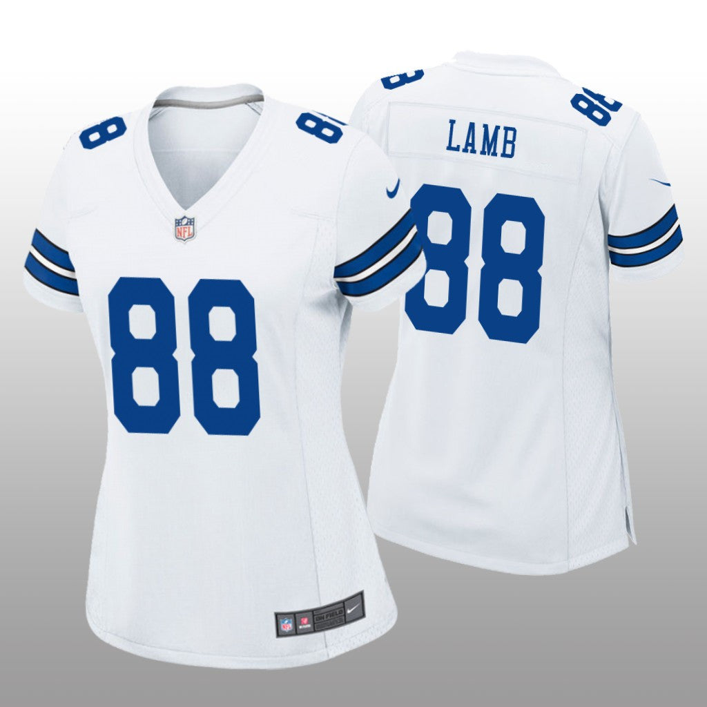 Dallas Cowboys White Draft CeeDee Lamb Game Jersey