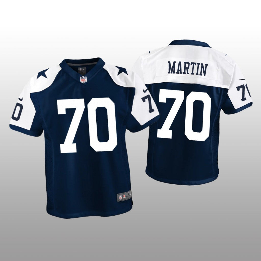 Dallas Cowboys Zack Martin Navy Jersey Game Youth
