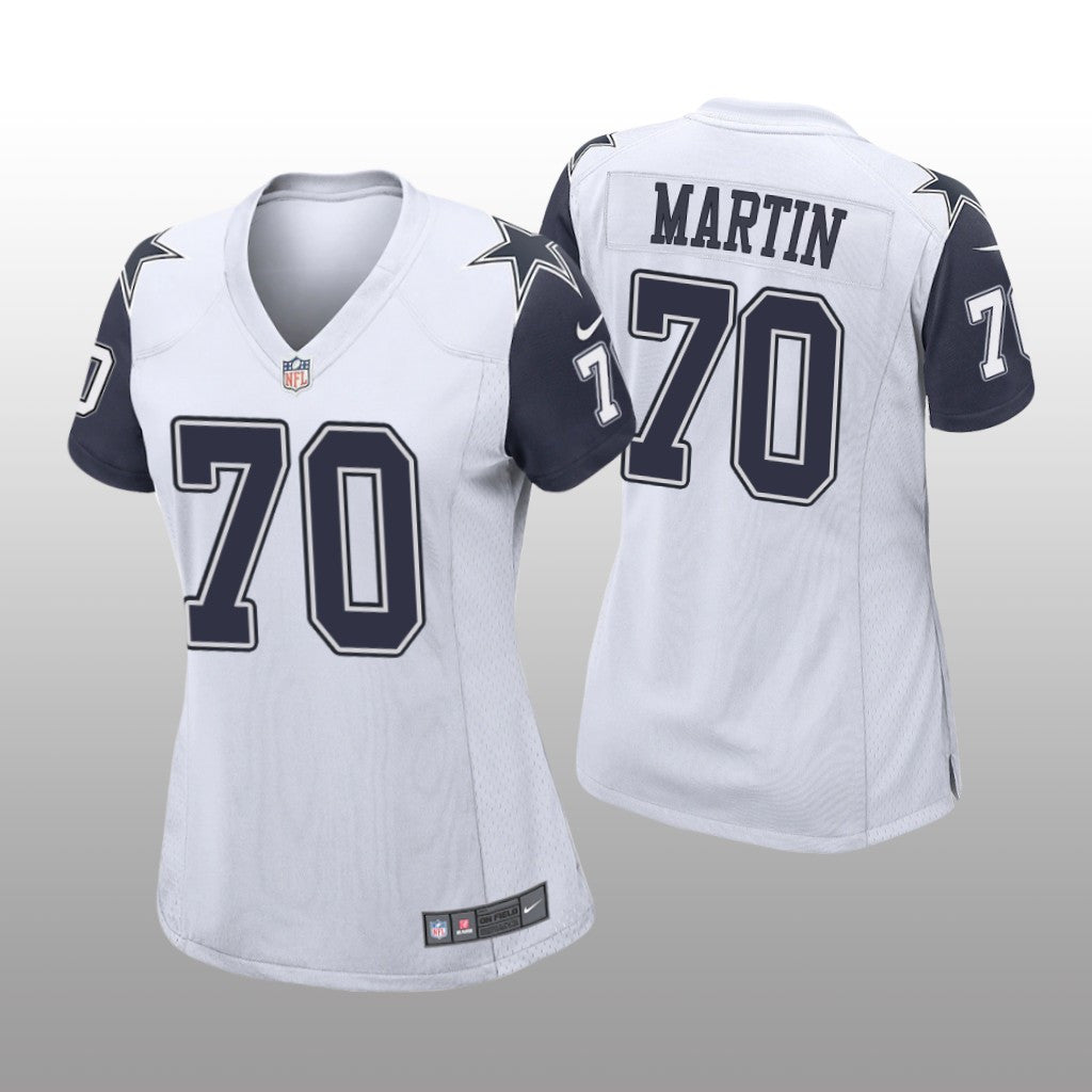 Dallas Cowboys Zack Martin White Jersey Alternate Game Women's