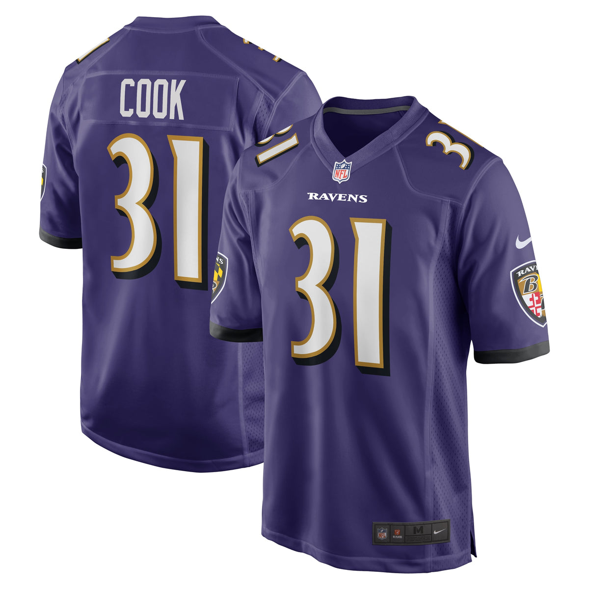 Dalvin Cook Baltimore Ravens Nike Game Jersey Purple