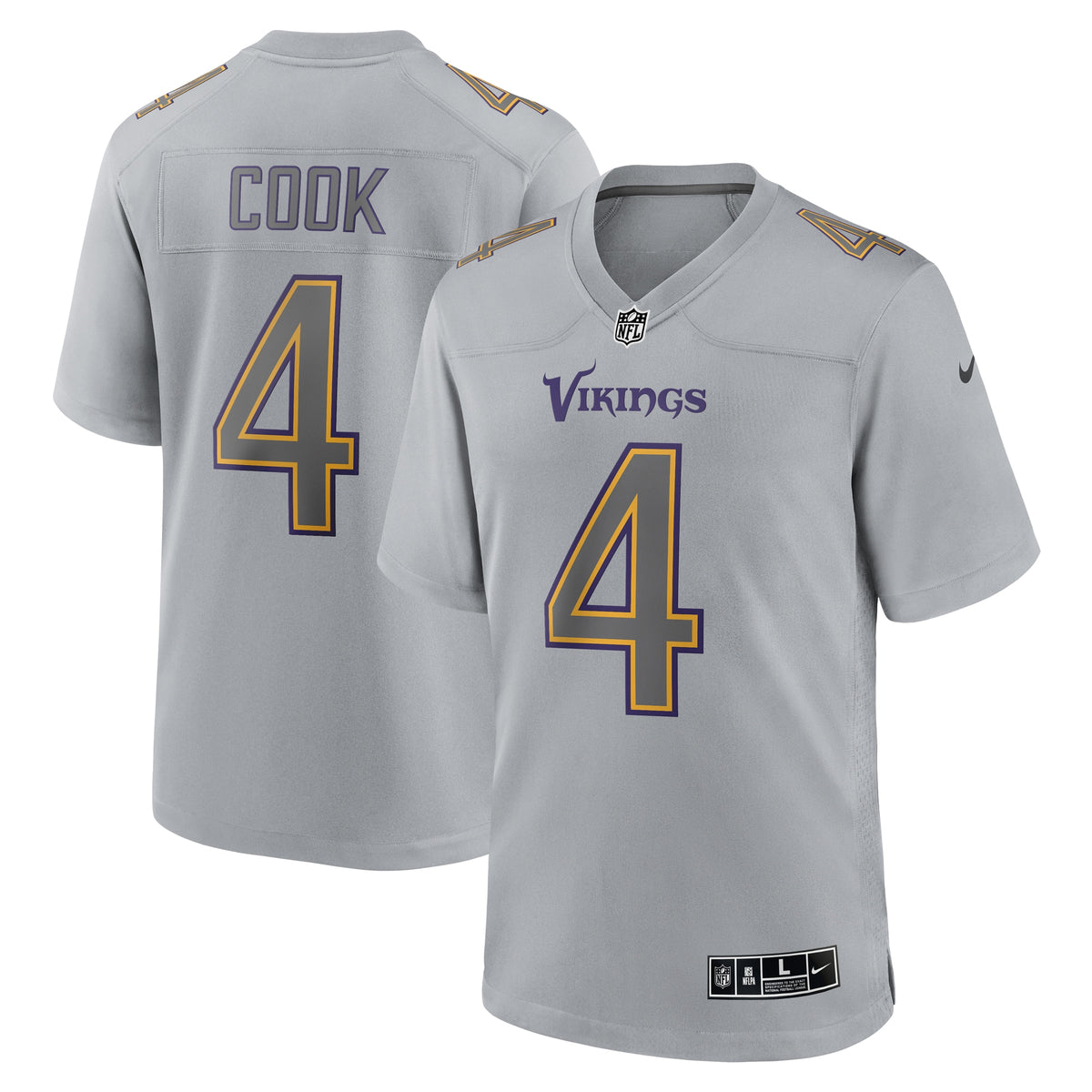 Dalvin Cook Minnesota Vikings Nike Atmosphere Fashion Game Jersey Gray