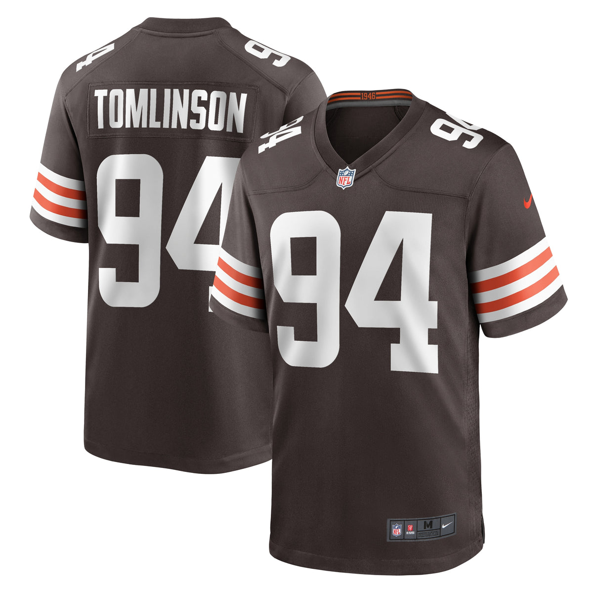 Dalvin Tomlinson Cleveland Browns Nike Game Player Jersey Brown