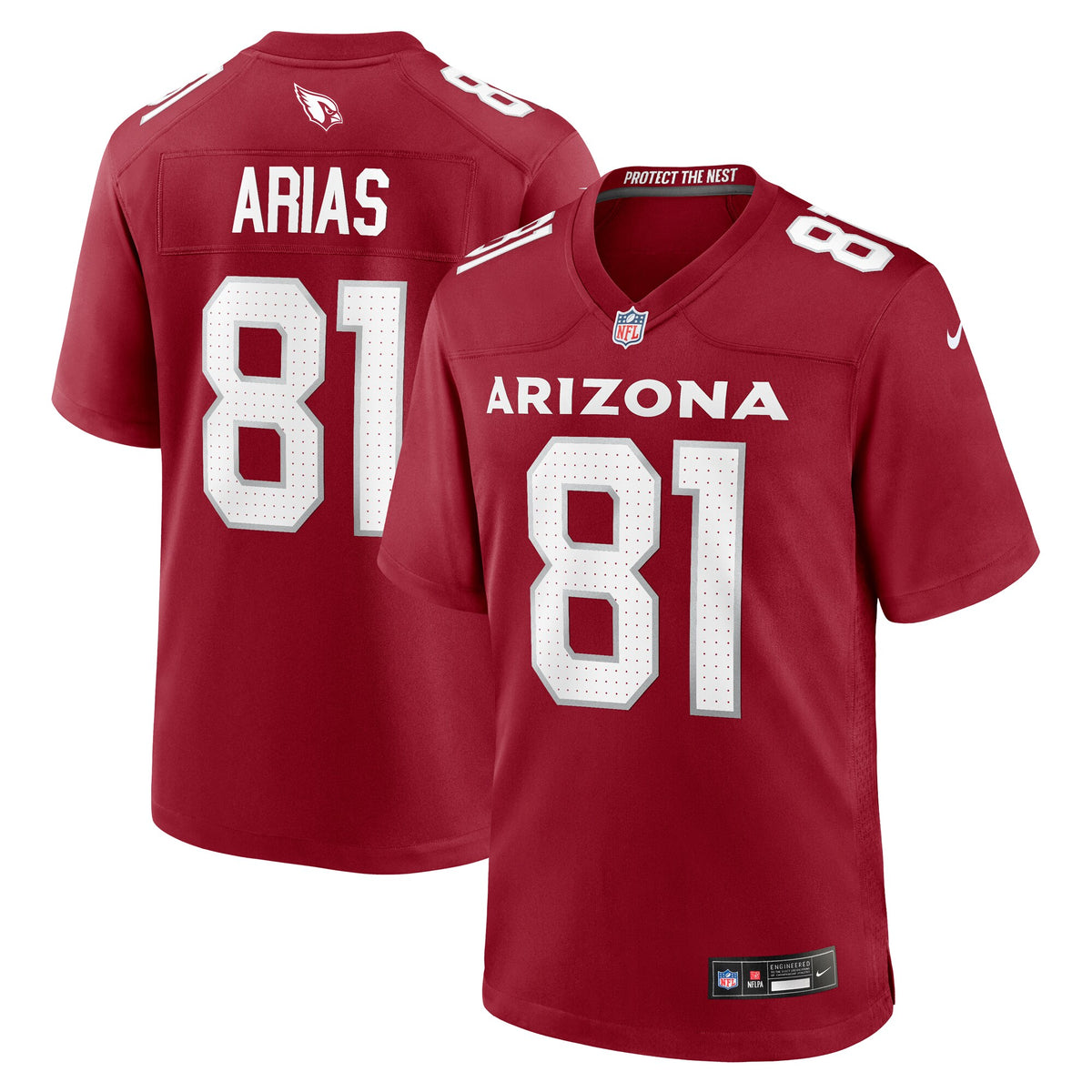 Daniel Arias Arizona Cardinals Nike Team Game Jersey Cardinal