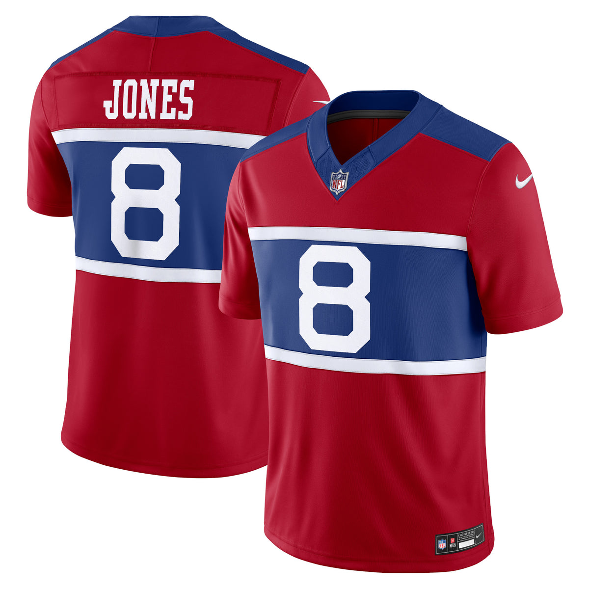 Daniel Jones New York Giants Nike Alternate Vapor F.U.S.E. Limited Jersey Century Red