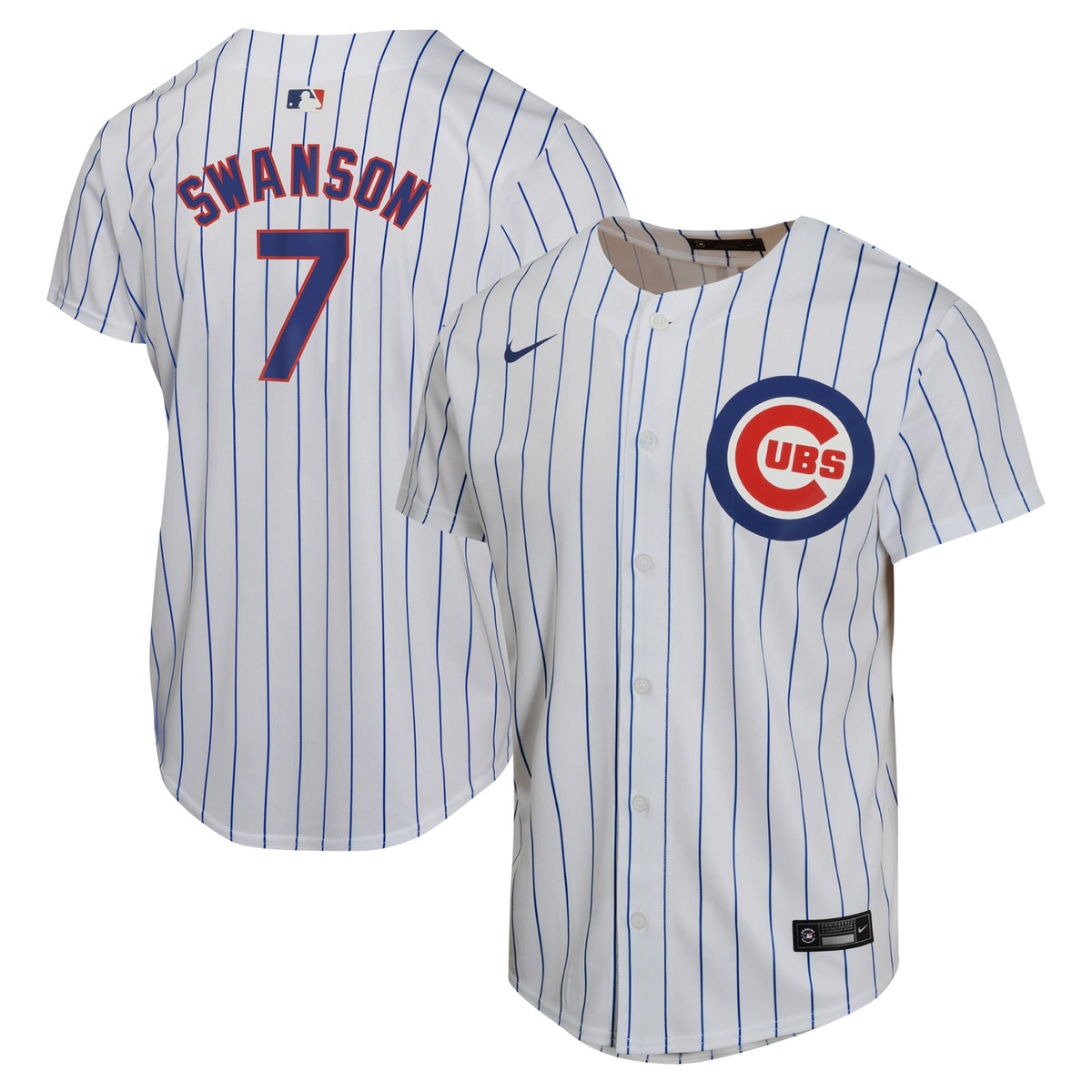Dansby Swanson Chicago Cubs Nike Youth Home Game Player Jersey White