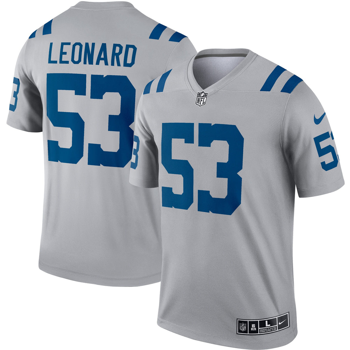 Darius Leonard Indianapolis Colts Nike Inverted Legend Jersey Gray