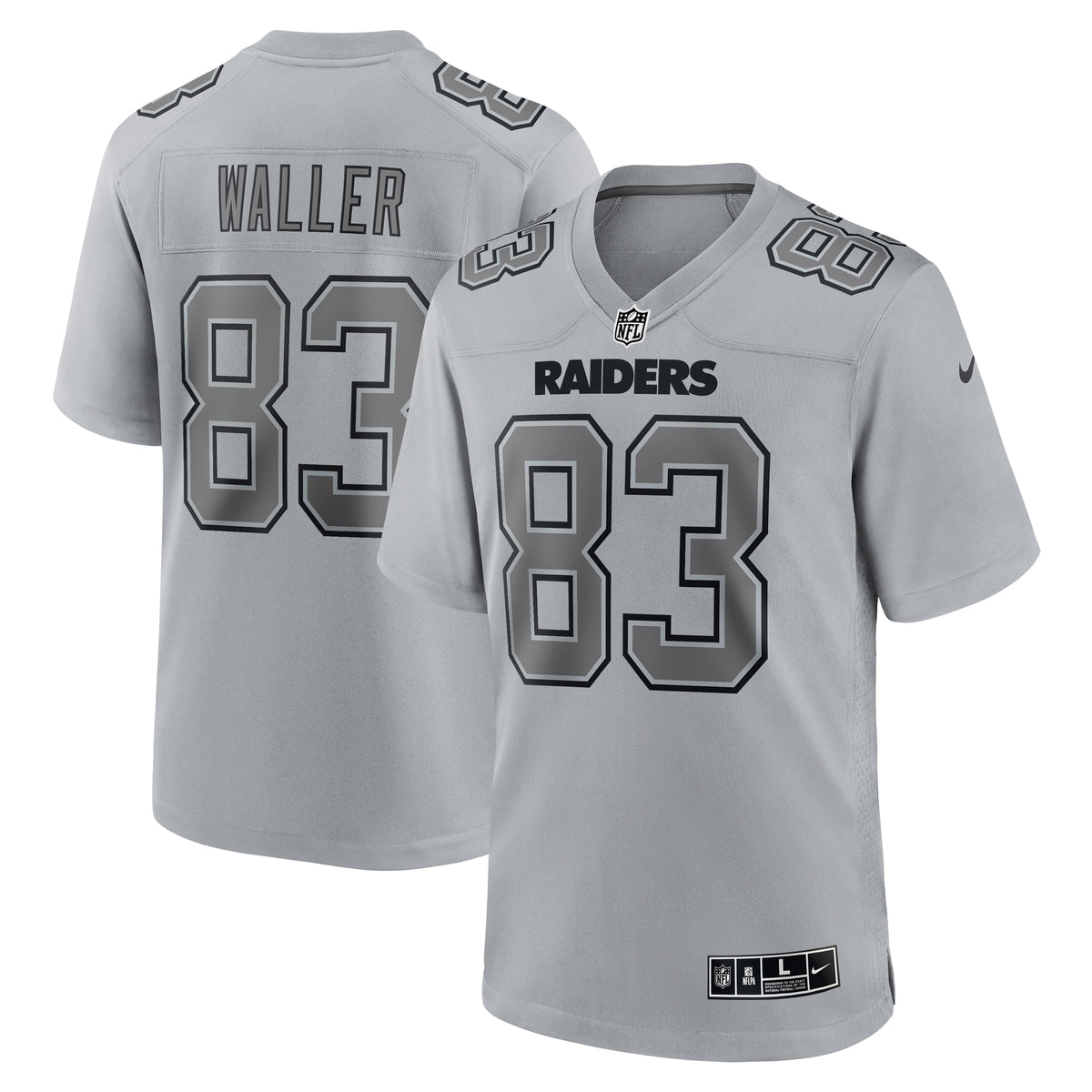 Darren Waller Las Vegas Raiders Nike Atmosphere Fashion Game Jersey Gray
