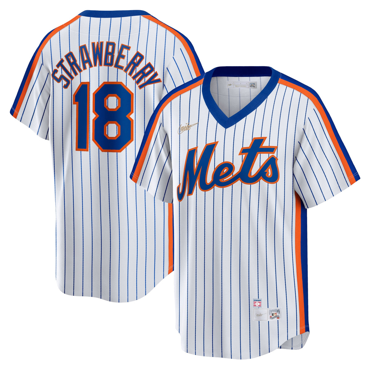 Darryl Strawberry New York Mets Nike Home Cooperstown Collection Player Jersey White