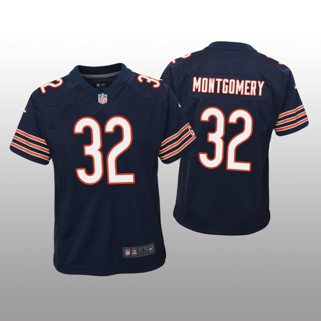 David Montgomery Chicago Bears Navy Draft Game Jersey