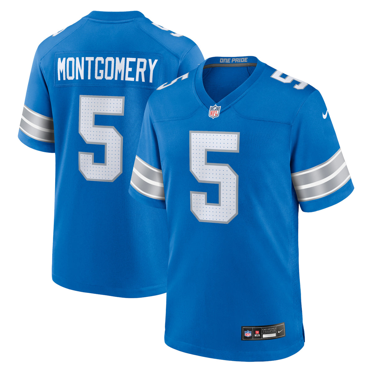 David Montgomery Detroit Lions Nike Game Jersey Blue