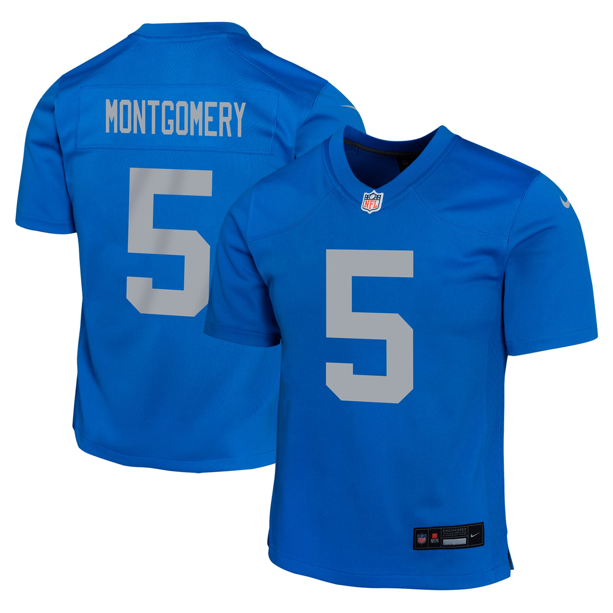 David Montgomery Detroit Lions Nike Youth Alternate Player Game Jersey Blue