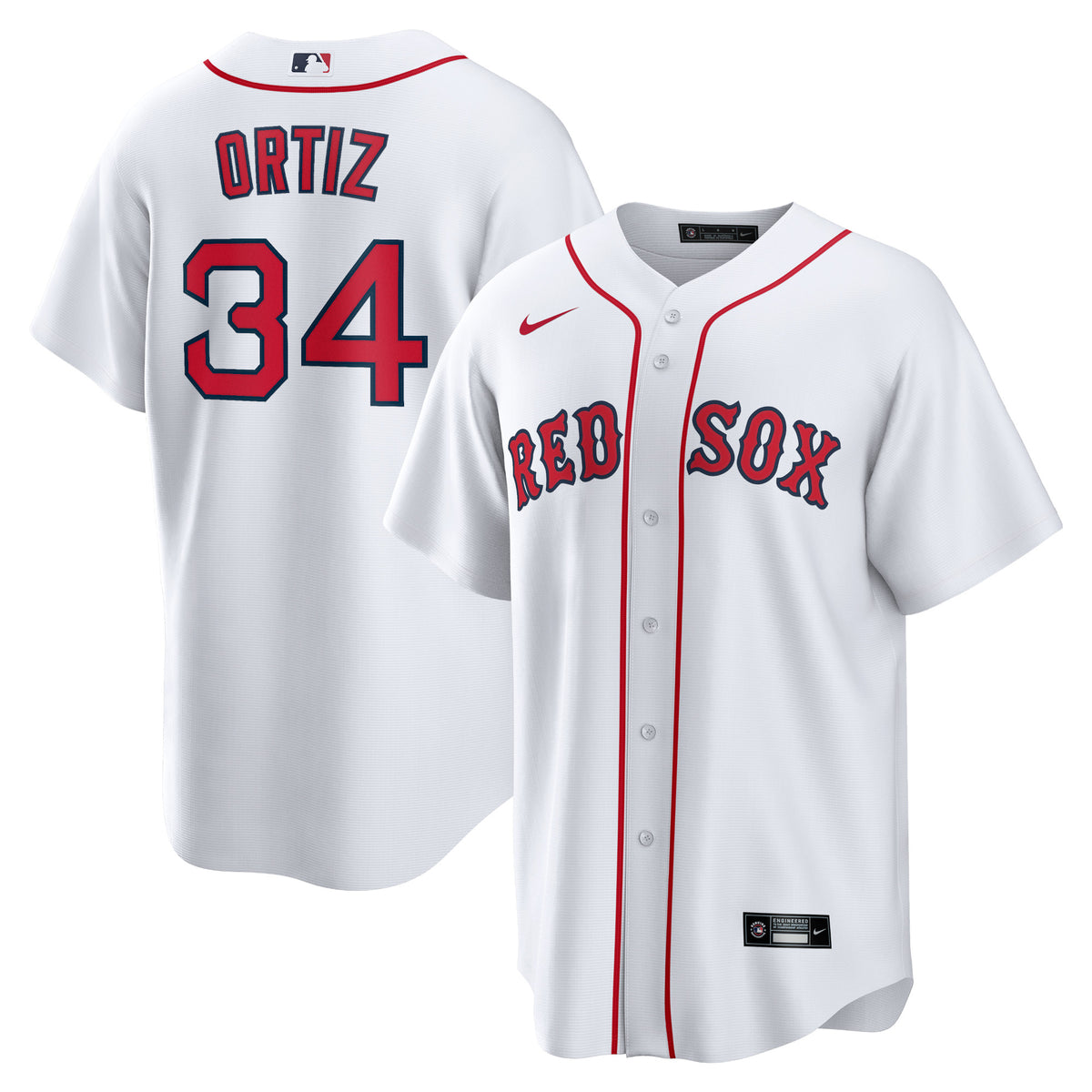 David Ortiz Boston Red Sox Nike Home Replica Player Jersey White