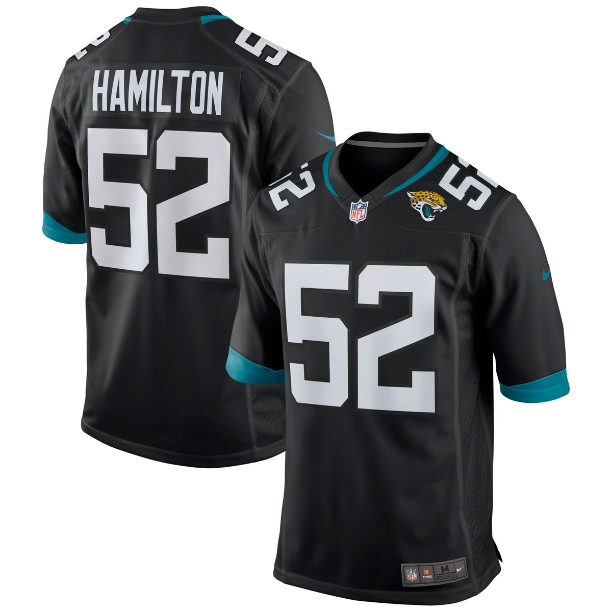 DaVon Hamilton Jacksonville Jaguars Nike Game Jersey Black