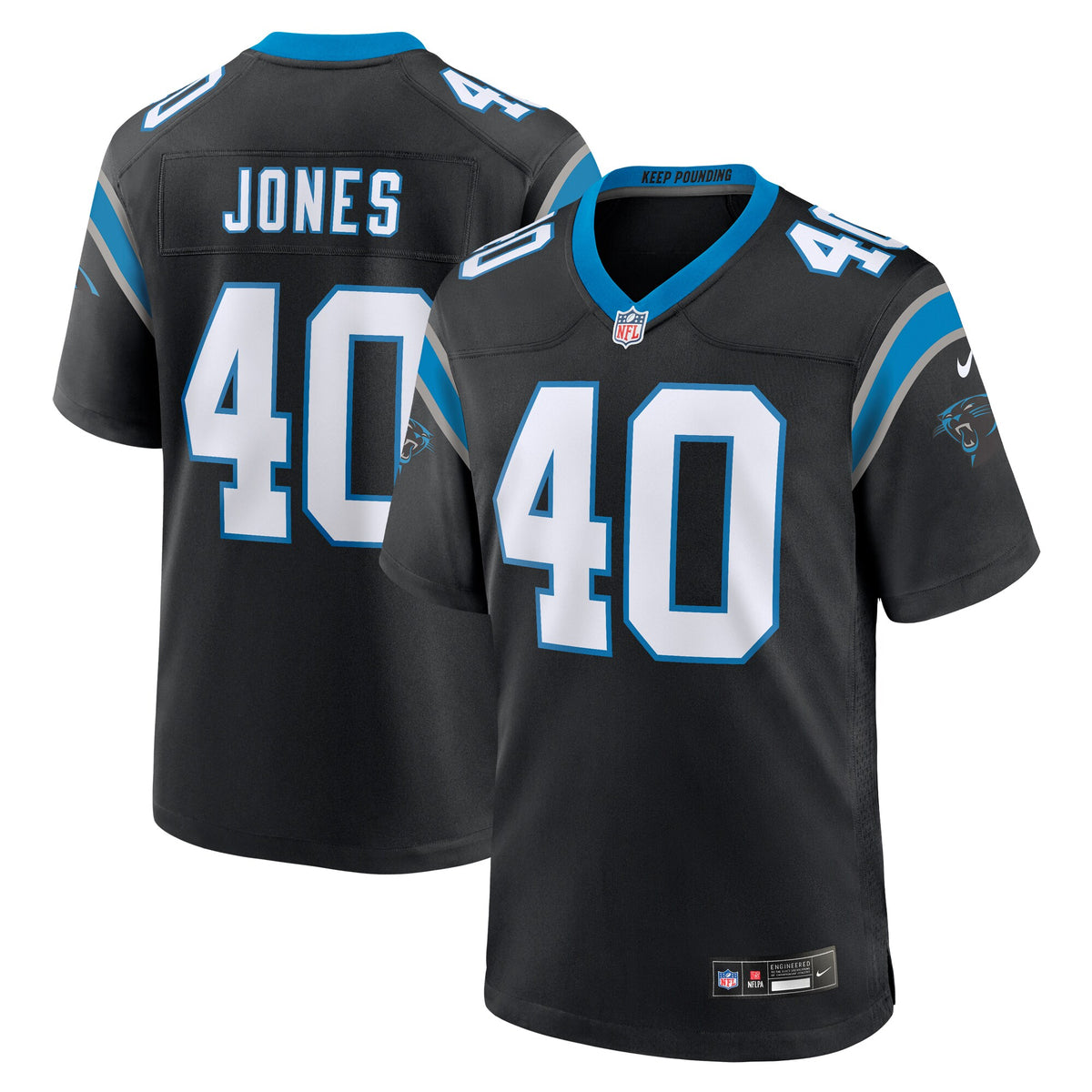 Deion Jones Carolina Panthers Nike Game Jersey Black