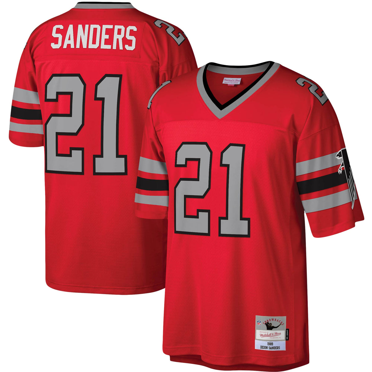 Deion Sanders Atlanta Falcons Mitchell Ness Legacy Replica Jersey Red