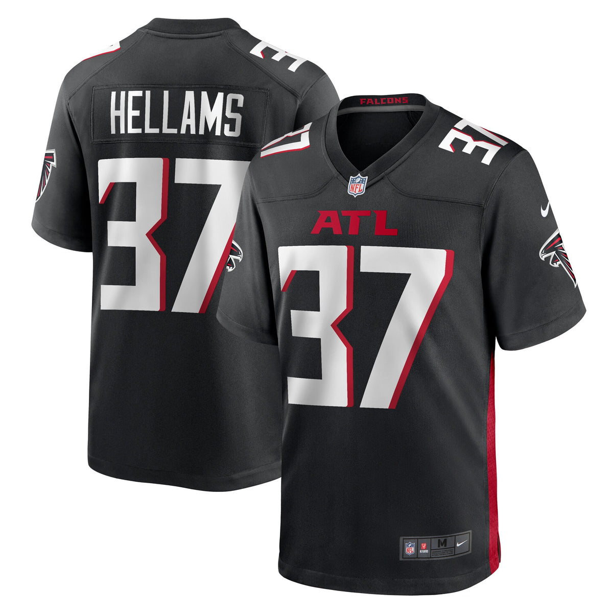 DeMarcco Hellams Atlanta Falcons Nike Team Game Jersey Black