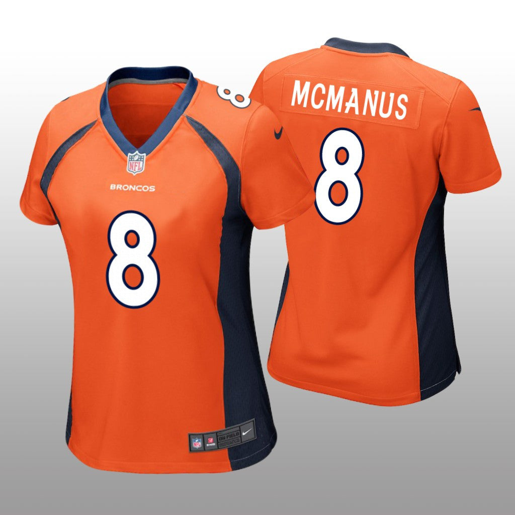 Denver Broncos #8 Orange Brandon McManus Game Jersey Women