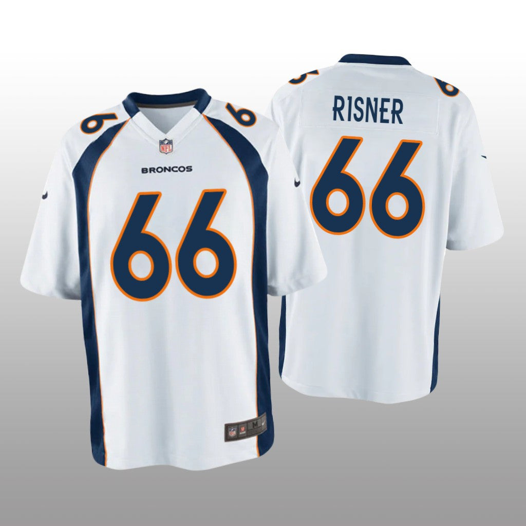 Denver Broncos Dalton Risner White Jersey Game Youth
